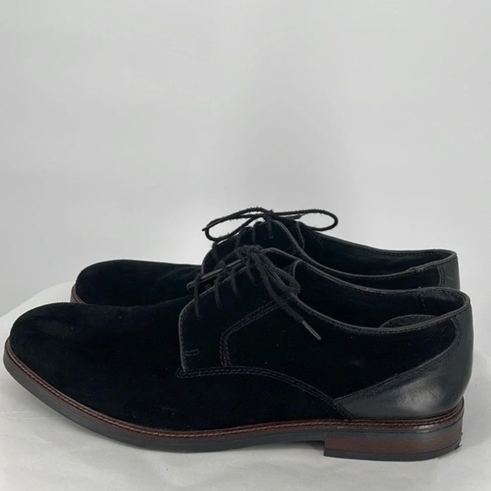 Alfani Men's Phillip Black‎ Suede Lace up Dress Oxfords Men size 12M Blokecore